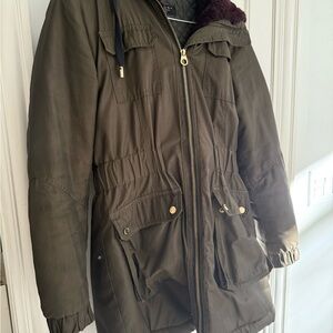 Women's Olive Parka Jacket
